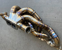 将图片加载到图库查看器中，Archer Fabrications Billet Series 6 Port Twinscroll T4 Top Mount Exhaust Manifold Kit Toyota Supra 21+
